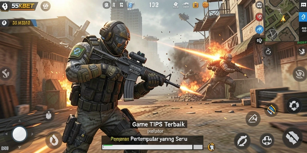 Tampilan gameplay seru dari 55KBET yang penuh aksi.