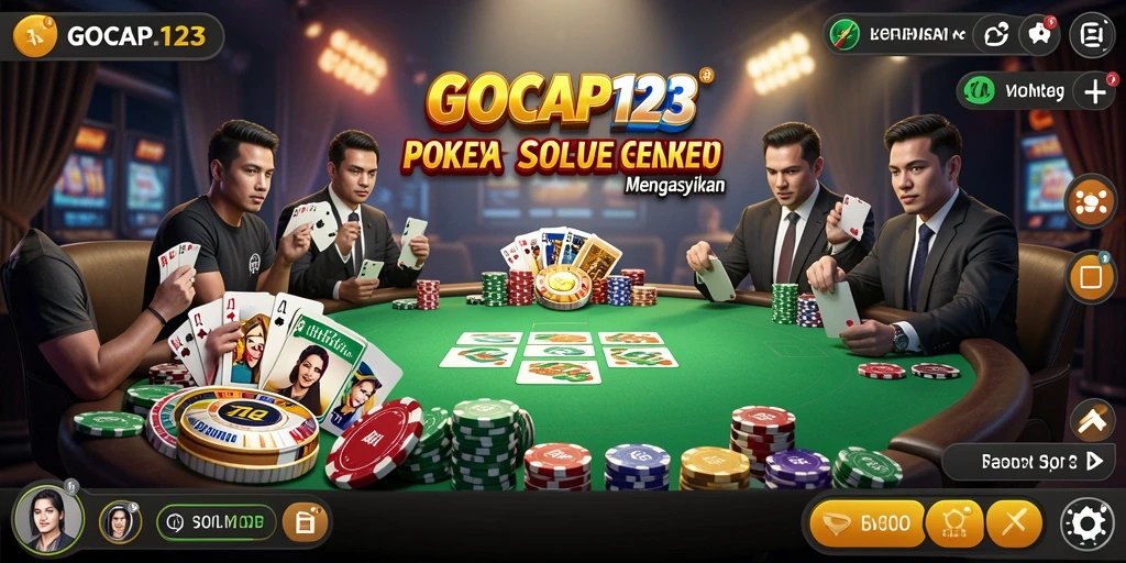 Screenshot GOCAP123 menampilkan gameplay Poker yang seru dan mendebarkan.