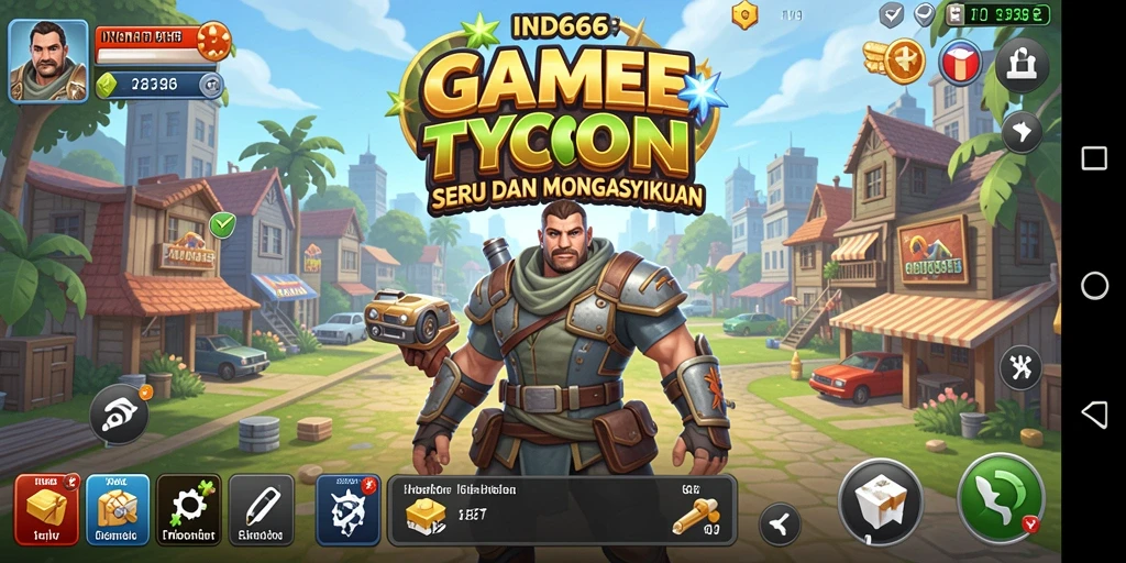 Tampilan gameplay menarik dari IND666 di dunia Tycoon.