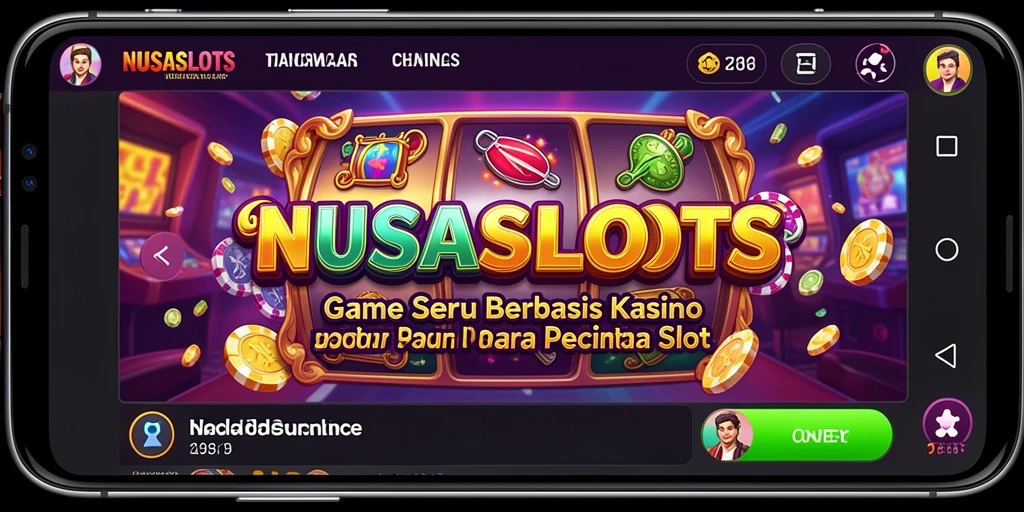 Tampilan gameplay slot NUSASLOTS yang menarik dan dinamis.