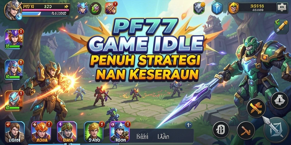 Screenshot gameplay PF777 menampilkan karakter sedang mengumpulkan sumber daya.