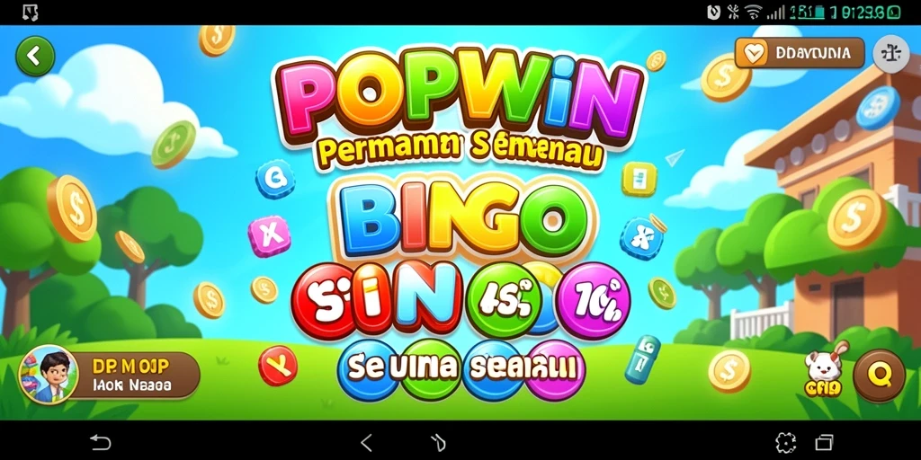 Screenshot gameplay menarik dari POPWIN yang menunjukkan keseruan bermain Bingo.